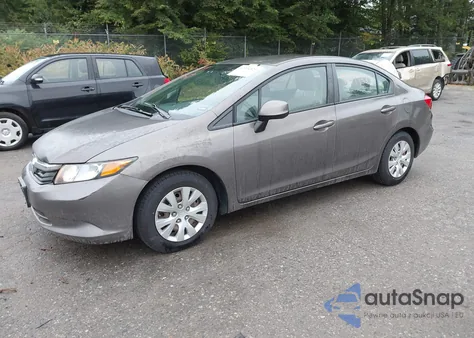 2012 Honda Civic Lx z USA, uszkodzony, nr VIN 2HGFB2F5XCH529069